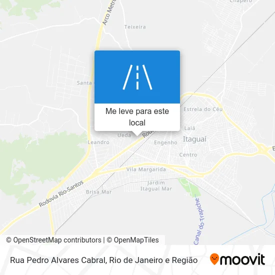 Rua Pedro Alvares Cabral mapa
