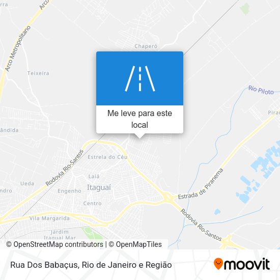 Rua Dos Babaçus mapa