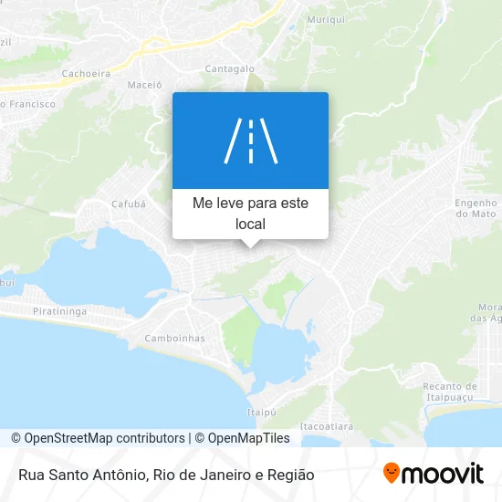 Rua Santo Antônio mapa