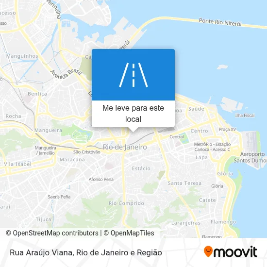 Rua Araújo Viana mapa
