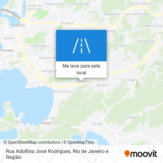 Rua Adolfino José Rodrigues mapa