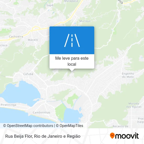 Rua Beija Flor mapa