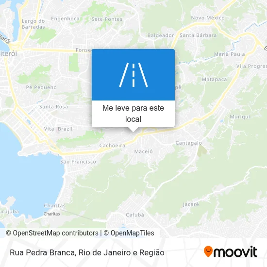 Rua Pedra Branca mapa