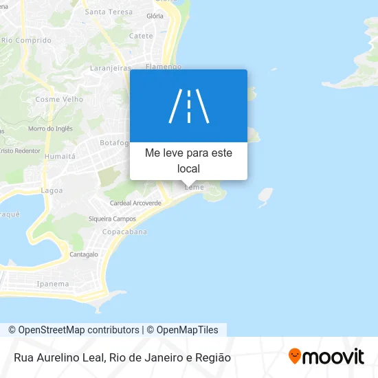 Rua Aurelino Leal mapa