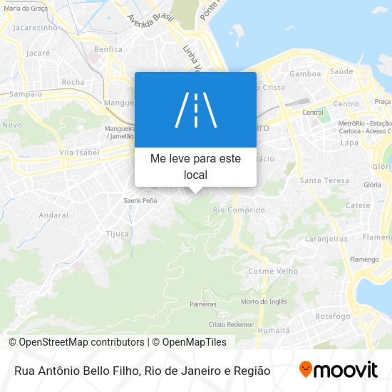 Rua Antônio Bello Filho mapa