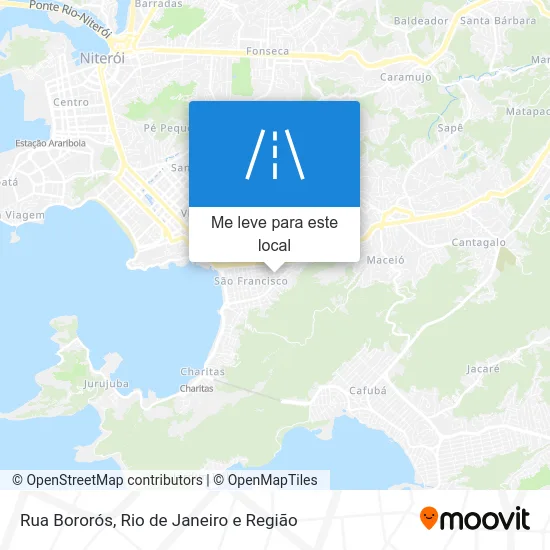 Rua Bororós mapa