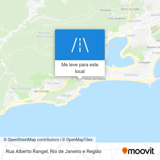 Rua Alberto Rangel mapa