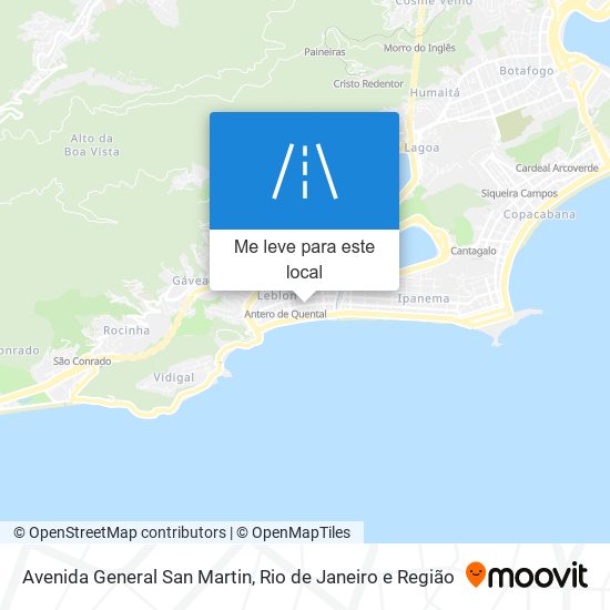 Avenida General San Martin mapa