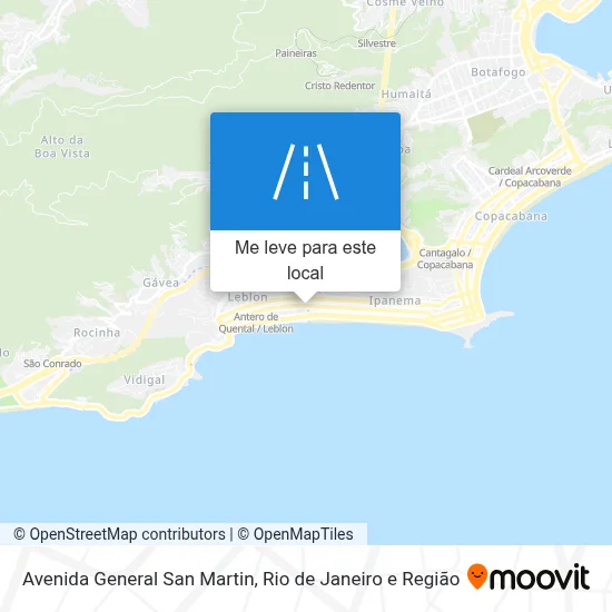 Avenida General San Martin mapa