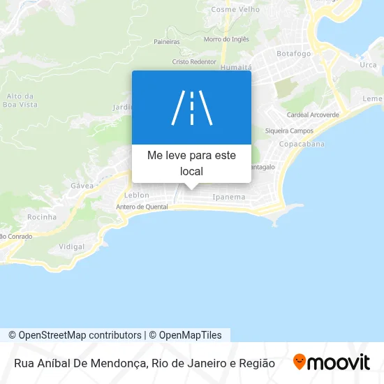 Rua Aníbal De Mendonça mapa