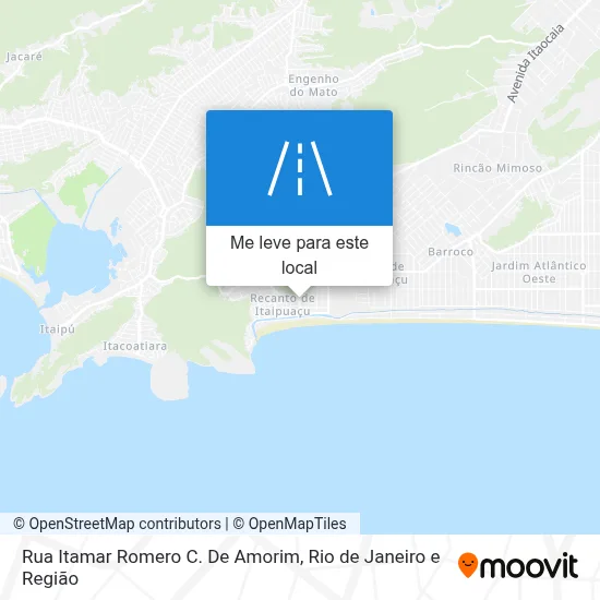 Rua Itamar Romero C. De Amorim mapa