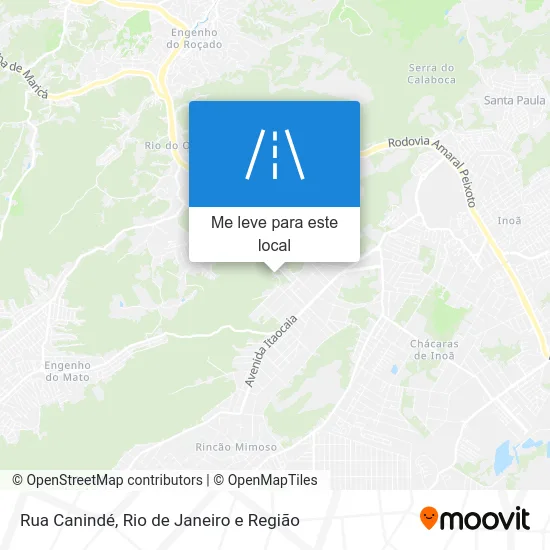 Rua Canindé mapa