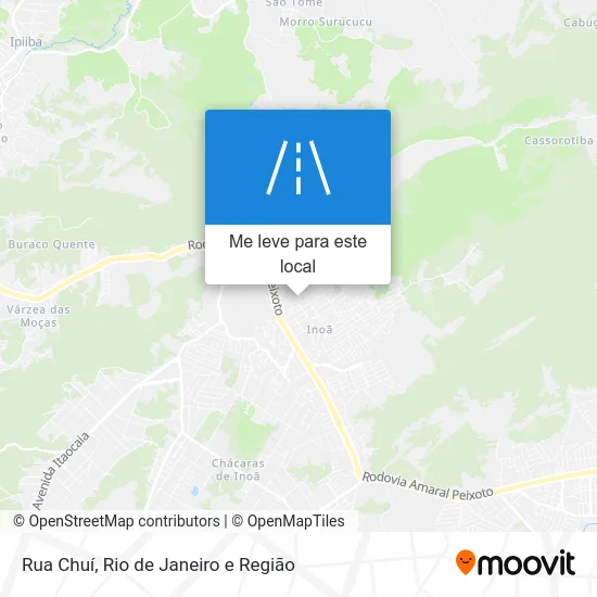 Rua Chuí mapa