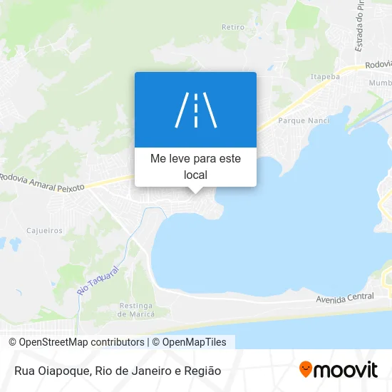 Rua Oiapoque mapa