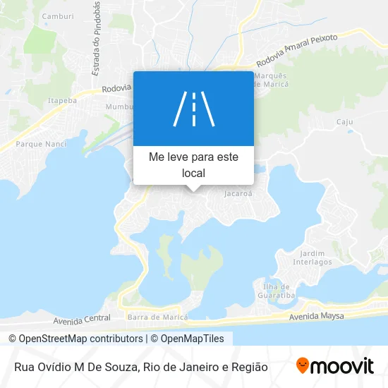 Rua Ovídio M De Souza mapa