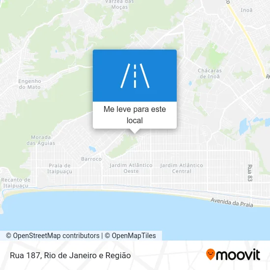 Rua 187 mapa