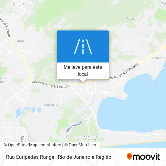 Rua Euripedes Rangel mapa