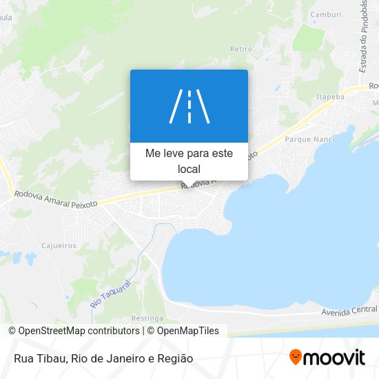 Rua Tibau mapa