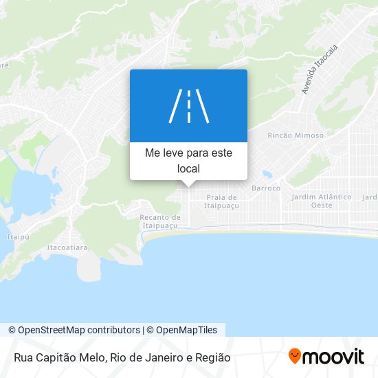 Rua Capitão Melo mapa