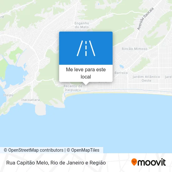 Rua Capitão Melo mapa