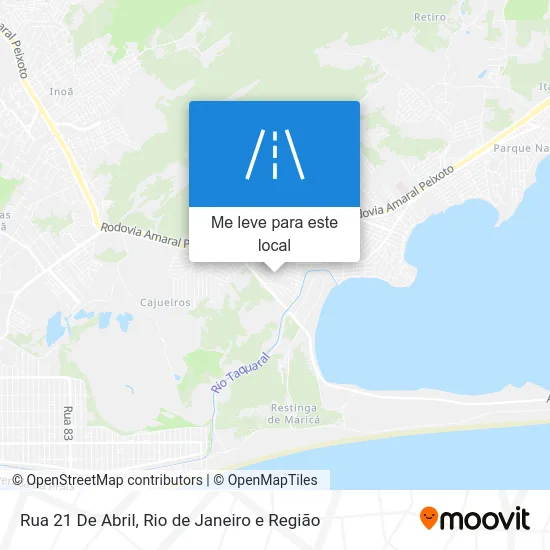 Rua 21 De Abril mapa