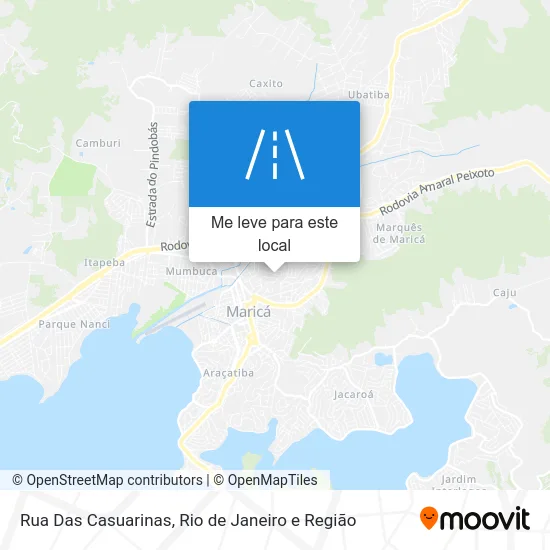 Rua Das Casuarinas mapa
