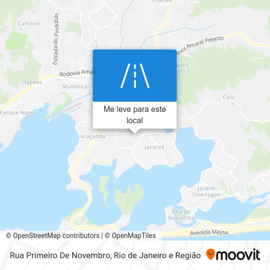 Rua Primeiro De Novembro mapa