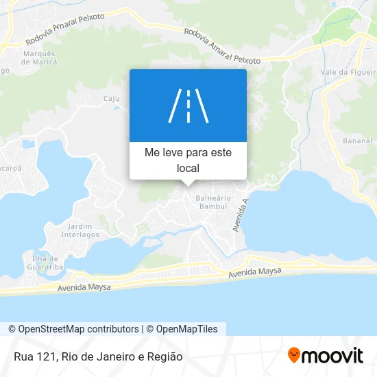 Rua 121 mapa
