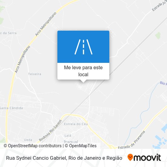 Rua Sydnei Cancio Gabriel mapa