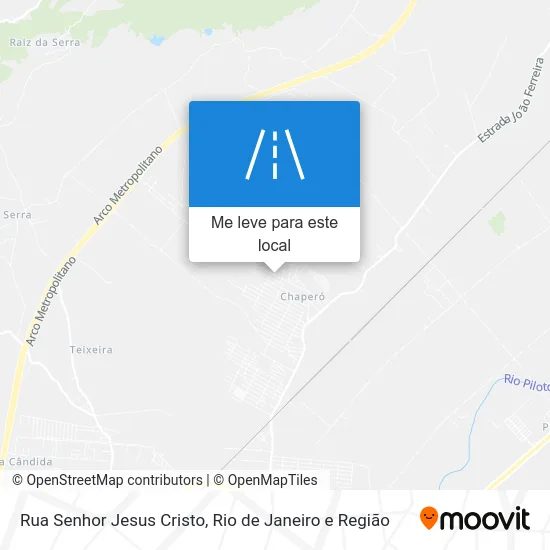 Rua Senhor Jesus Cristo mapa