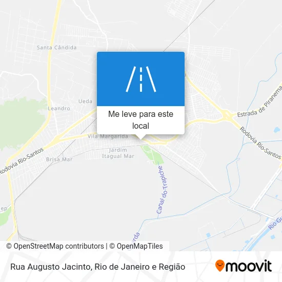 Rua Augusto Jacinto mapa