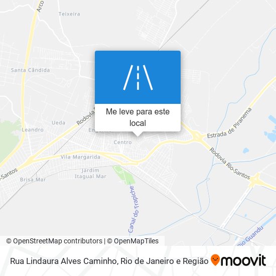 Rua Lindaura Alves Caminho mapa