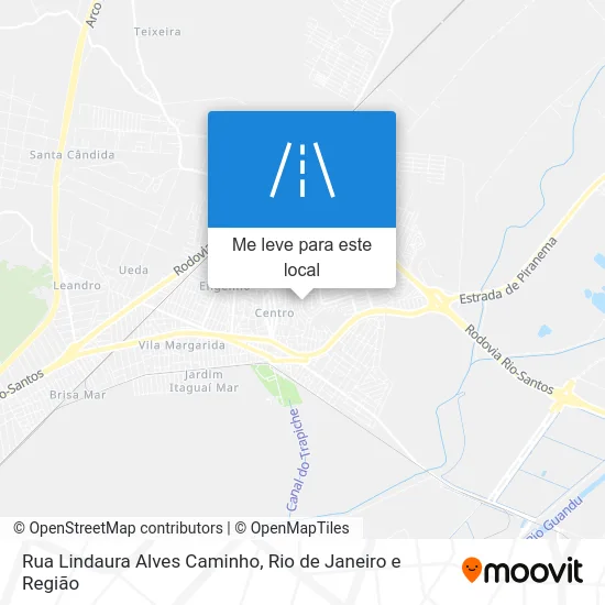 Rua Lindaura Alves Caminho mapa