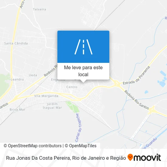 Rua Jonas Da Costa Pereira mapa