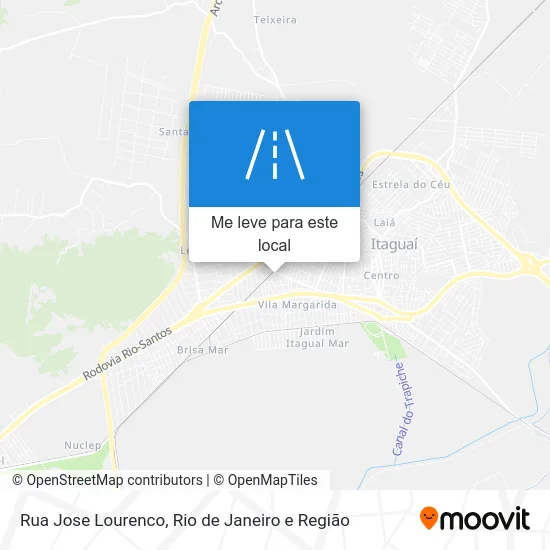 Rua Jose Lourenco mapa