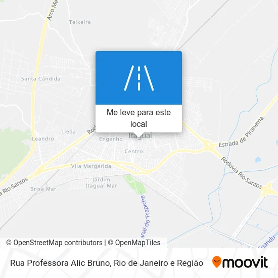 Rua Professora Alic Bruno mapa