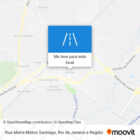 Rua Maria Matos Santiago mapa