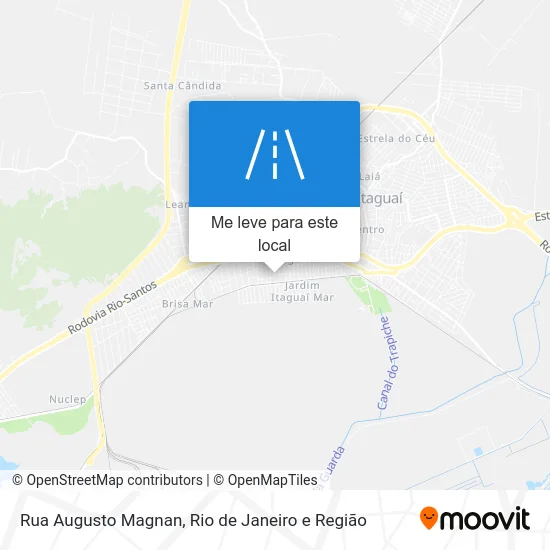 Rua Augusto Magnan mapa