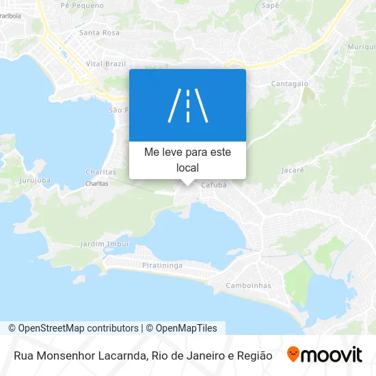 Rua Monsenhor Lacarnda mapa