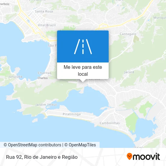 Rua 92 mapa