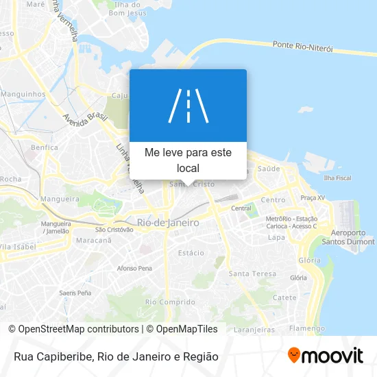 Rua Capiberibe mapa