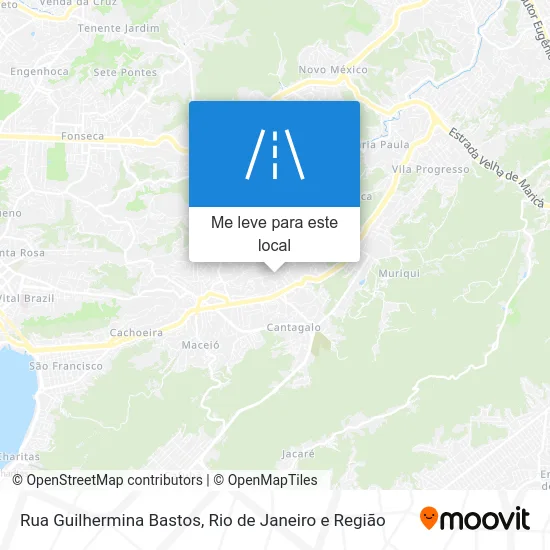 Rua Guilhermina Bastos mapa