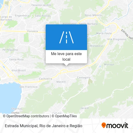 Estrada Municipal mapa