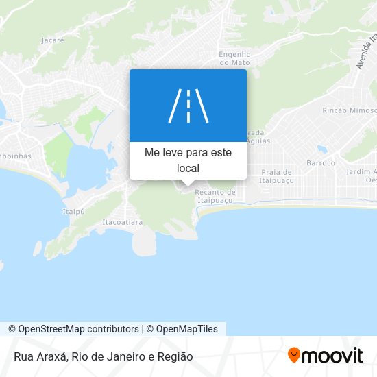 Rua Araxá mapa
