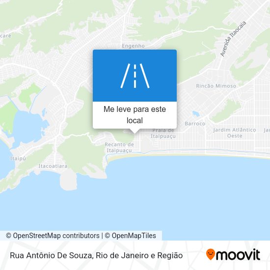 Rua Antônio De Souza mapa