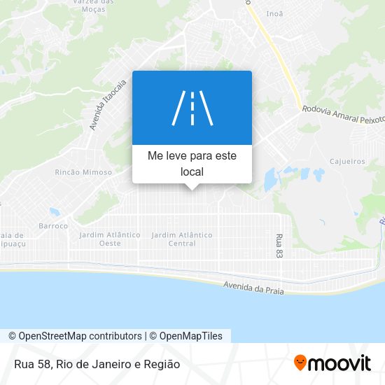 Rua 58 mapa
