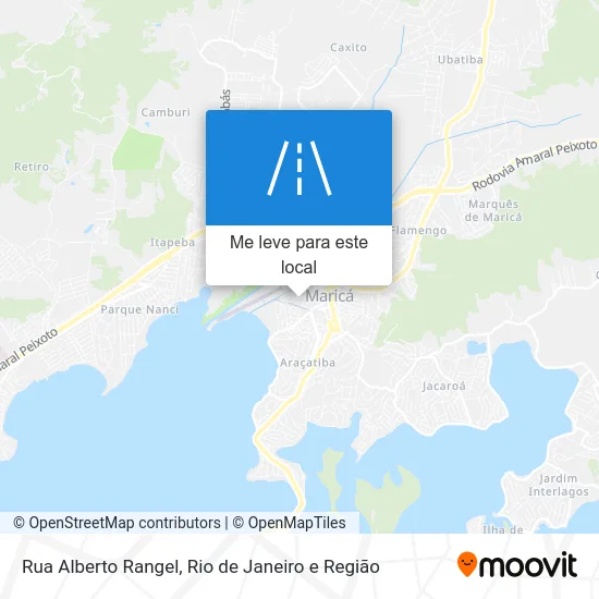Rua Alberto Rangel mapa