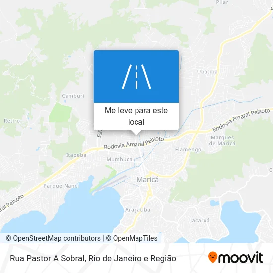 Rua Pastor A Sobral mapa