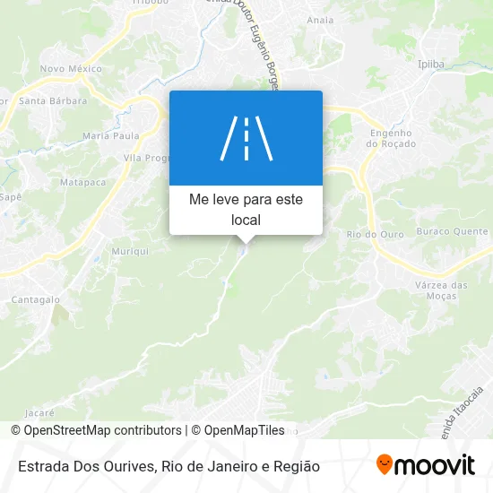 Estrada Dos Ourives mapa