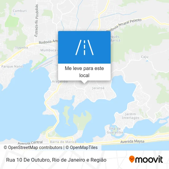 Rua 10 De Outubro mapa